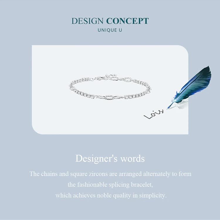 O-Chain Link Splice Tennis Bracelet | S925 Sterling Silver | Go Glam Girl 8 O-Chain Link Splice Tennis Bracelet | Go Glam Girl shop