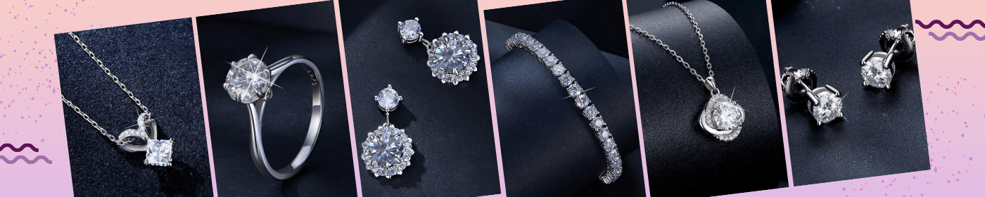 Affordable Glam: Discover Stunning Moissanite Jewelry - Sparkling Gemstones That Radiate Elegance and Luxury, Perfect for Budget-Friendly Style Seekers. Get Dazzled by Affordable Opulence at Go Glam Girl!