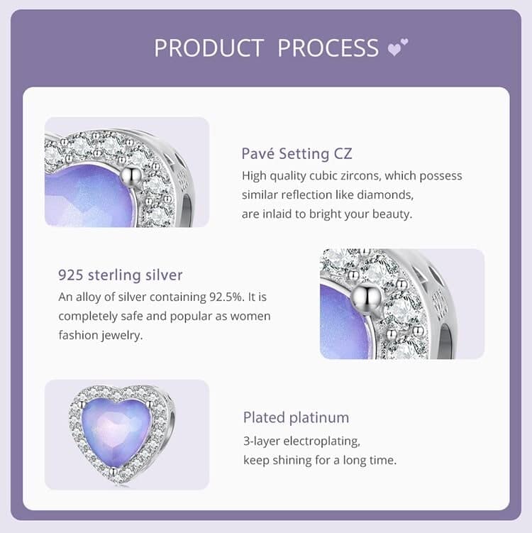 Infinity Heart Charm for Pandora Bracelet | Valentine's Day Gift | S925 Sterling Silver | Go Glam Girl 11 Infinity Heart Charm | Infinite Love Charms Collection | Go Glam Girl jewelry shop