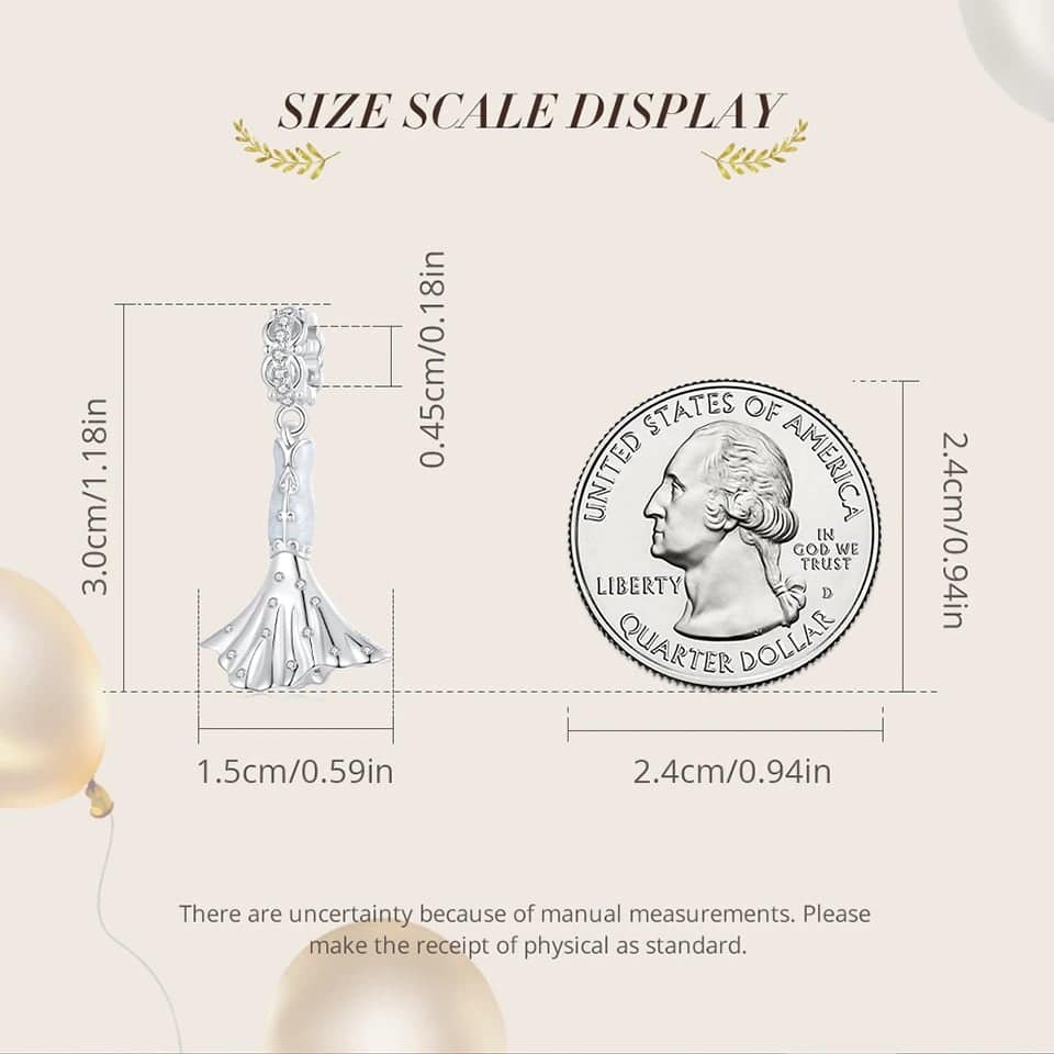 Wedding Dress Dangle Charm 13 Wedding Dress Dangle Charm | Wedding Series | Go Glam Girl jewelry shop