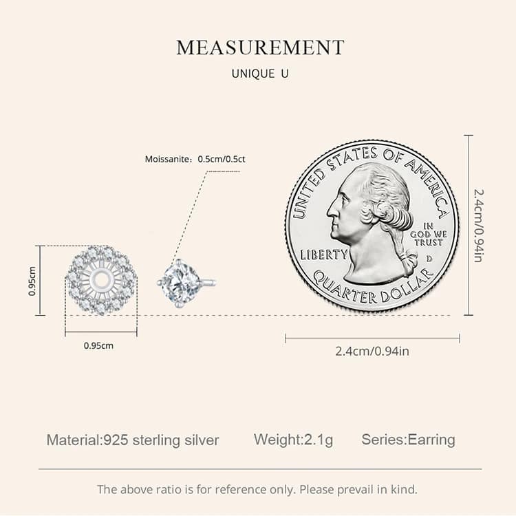 Detachable Flower Moissanite Stud Earrings | S925 Sterling Silver | Go Glam Girl 10 S925 Detachable Flower Moissanite Stud Earrings | Go Glam Girl jewelry shop