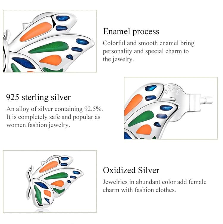 Delicate Butterfly Stud Earrings | S925 Sterling Silver | Go Glam Girl 10 Delicate Butterfly Stud Earrings | Go Glam Girl jewelry shop