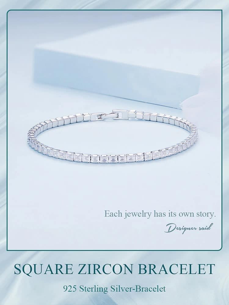 Classic Tennis Bracelet | S925 Sterling Silver | Go Glam Girl 8 Classic Tennis Bracelet | Go Glam Girl jewelry shop