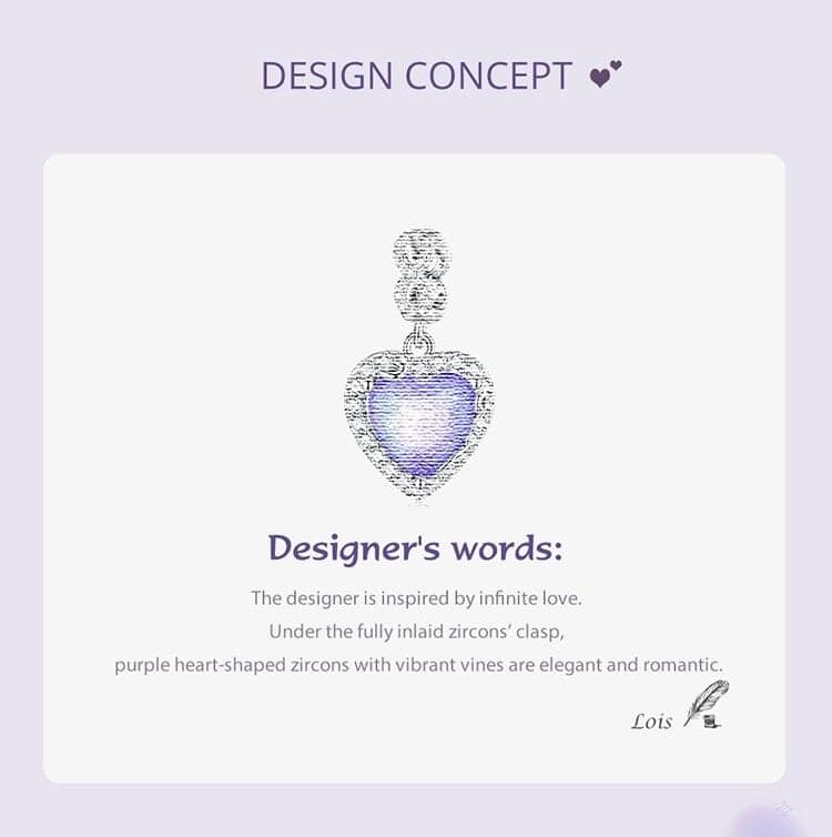 Infinity Heart Dangle Charm for Pandora Bracelet | Valentine's Day Gift | S925 Sterling Silver | Go Glam Girl 9 Infinity Heart Dangle Charm | Infinite Love Charms Collection | Go Glam Girl jewelry shop