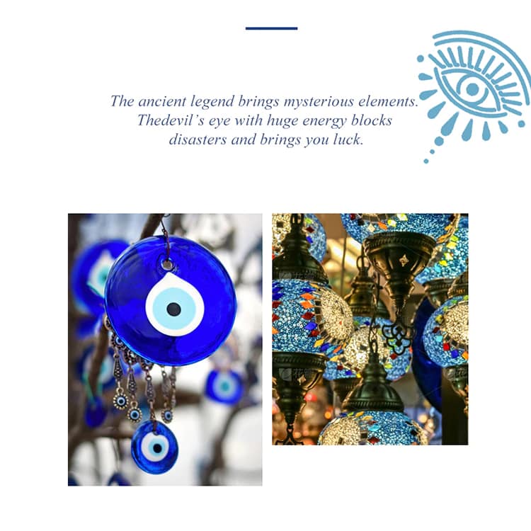 Adjustable Light Blue Evil Eyes Tennis Bracelet | S925 Sterling Silver | Go Glam Girl 12 Demon's Eye Collection | Go Glam Girl jewelry shop