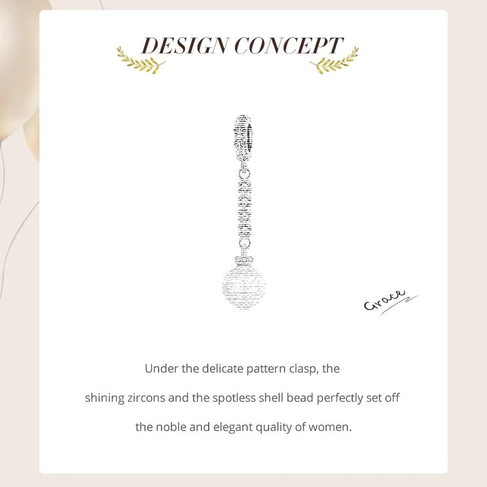 White Pearl Dangle Charm for Pandora Bracelet | Wedding Day Gift | S925 Sterling Silver | Go Glam Girl 10 White Pearl Dangle Charm | Wedding Series | Go Glam Girl jewelry shop