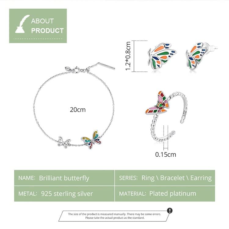 Delicate Butterfly Jewelry Set | S925 Sterling Silver | Go Glam Girl 9 Delicate Butterfly Jewelry Set | Go Glam Girl jewelry shop