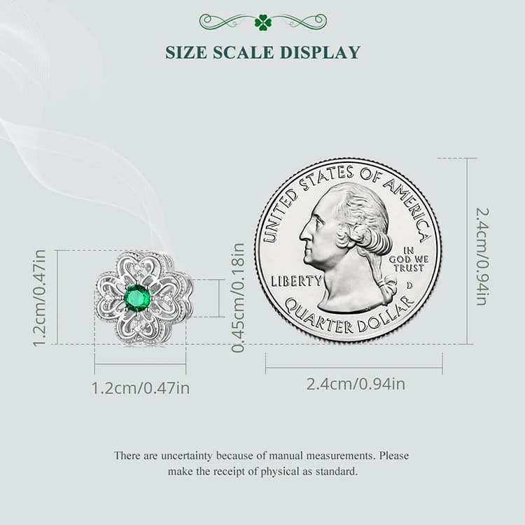 Four Leaf Clover Charm for Pandora Bracelet | S925 Sterling Silver | Go Glam Girl 13 S925 Four Leaf Clover Charm | Meet Luck Collection | Go Glam Girl jewelry shop